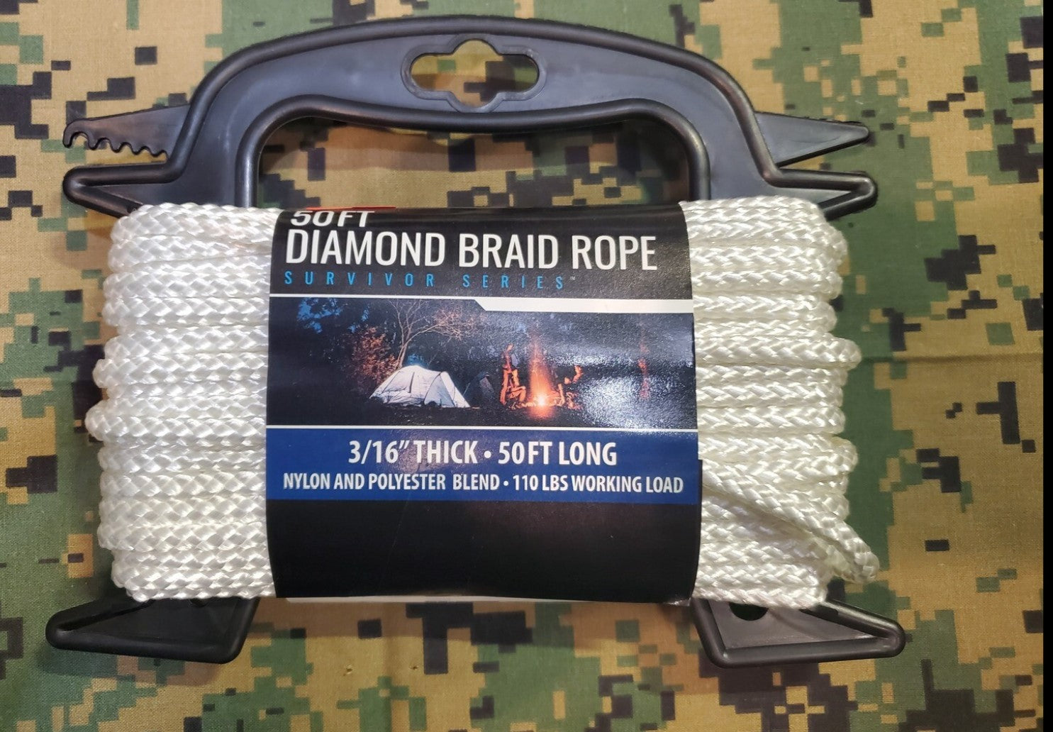 50FT DIAMOND BRAIDED ROPE – Armed Forces Supply