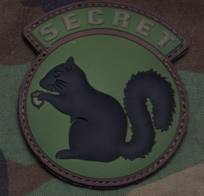 SECERT SQUIRREL PVC MORALE PATCH