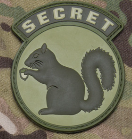 SECERT SQUIRREL PVC MORALE PATCH