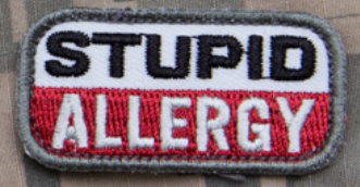 STUPID ALLERGY MORALE PATCH