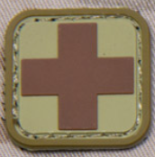 MEDIC SQUARE 1inch PVC PATCH