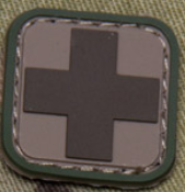 MEDIC SQUARE 1inch PVC PATCH