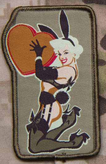 LOVE BUNNY PINUP MORALE PATCH