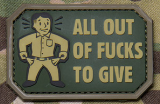 ALL OUT PVC MORALE PATCH