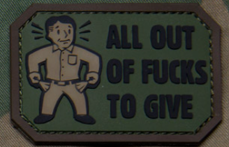 ALL OUT PVC MORALE PATCH