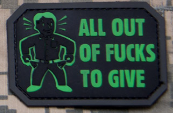 ALL OUT PVC MORALE PATCH