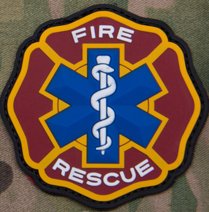 FIRE RESCUE PVC PATCH