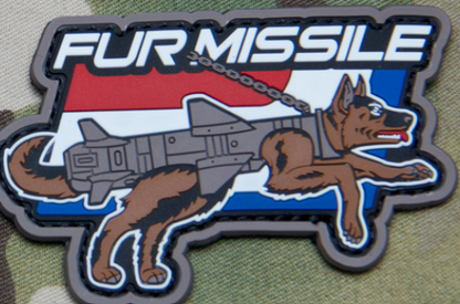 FUR MISSLE PVC MORALE PATCH