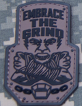 EMBRACE THE GRIND PVC MORALE PATCH
