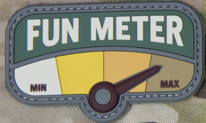 FUN METER 3in PVC MORALE PATCH