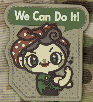 WE CAN DO IT! CUTE PVC MORALE PATCH