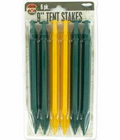 6 PC PLASTIC TENT STAKES